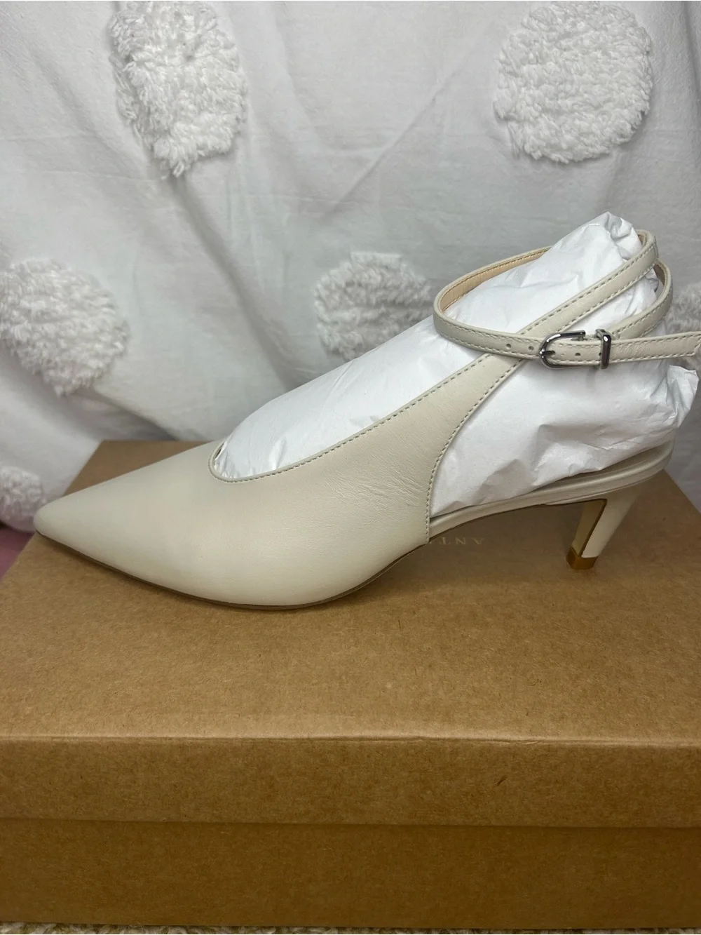 Anthropologie Ankle-Wrap Kitten Heels